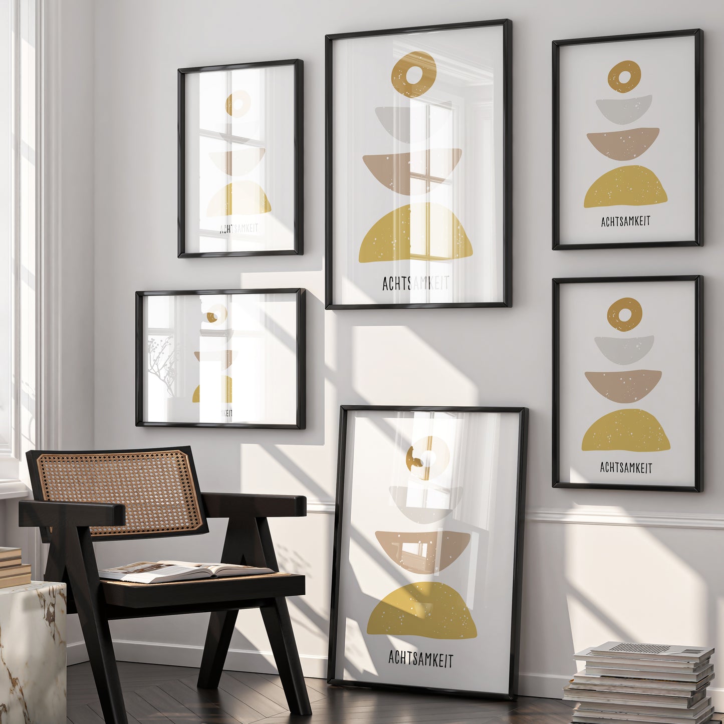 Achtsamkeit Poster – Minimalistische Wandkunst Beige