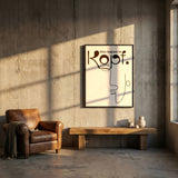 Alles beginnt im Kopf | Gerahmtes Poster Minimal Art