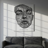 Sei Stolz auf Dich | Leinwandbild Portrait Line Art