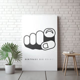 Vertraue Dir Selbst | Moderne Line Art Leinwand Motivation