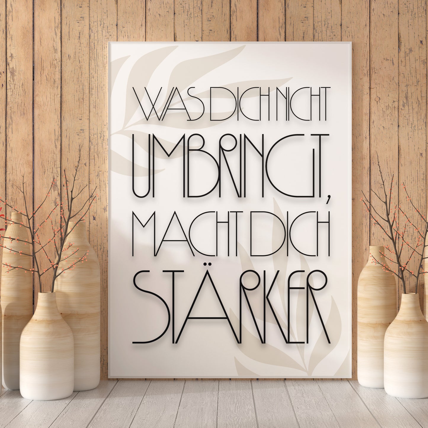 Was Dich Nicht Umbringt, Macht Dich Stärker | Motivation Leinwand