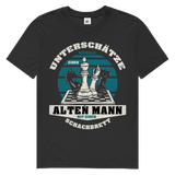 Herren Premium Bio T-Shirt Unterschätze Niemals Alten Mann Schachbrett