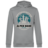 Herren Premium Bio Hoodie Unterschätze Niemals Alten Mann Schachbrett