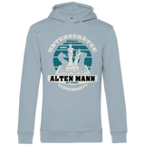 Herren Premium Bio Hoodie Unterschätze Niemals Alten Mann Schachbrett