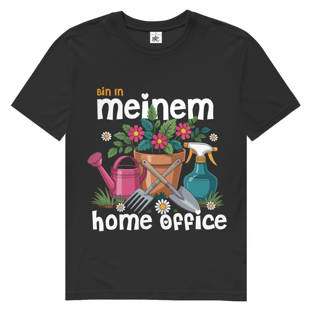 Herren Premium Bio T-Shirt Bin In Meinem Home Office