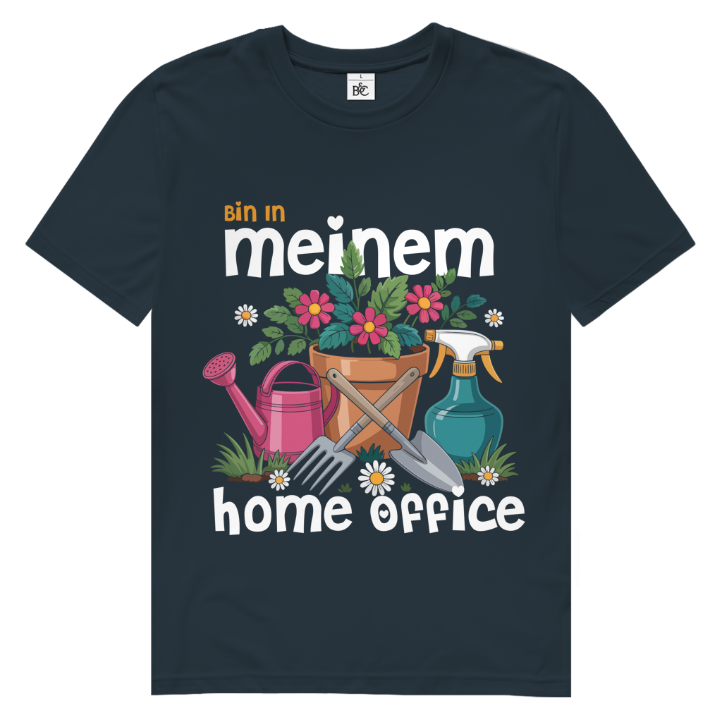 Herren Premium Bio T-Shirt Bin In Meinem Home Office