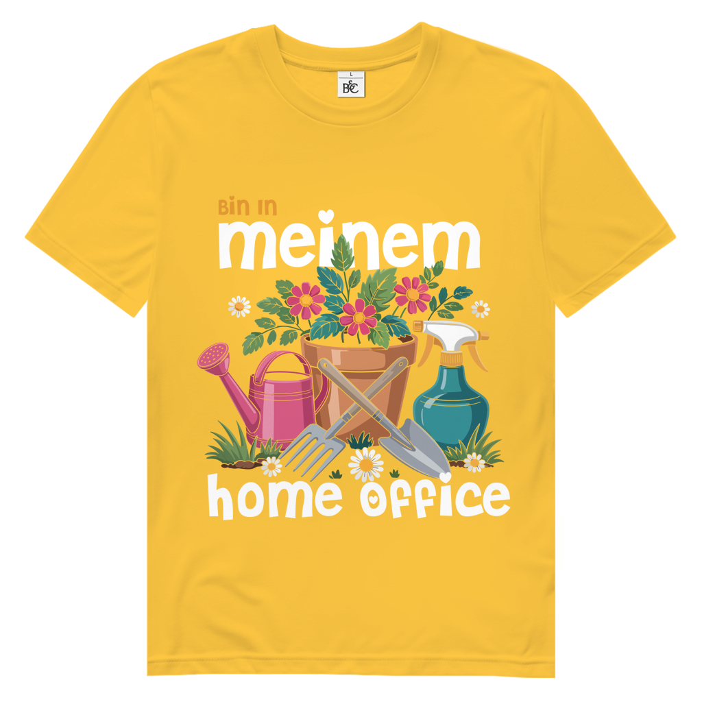 Herren Premium Bio T-Shirt Bin In Meinem Home Office