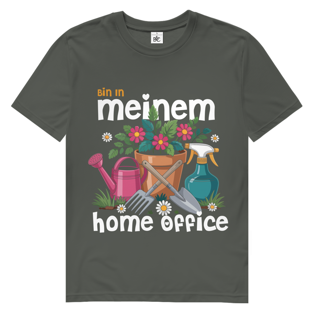 Herren Premium Bio T-Shirt Bin In Meinem Home Office