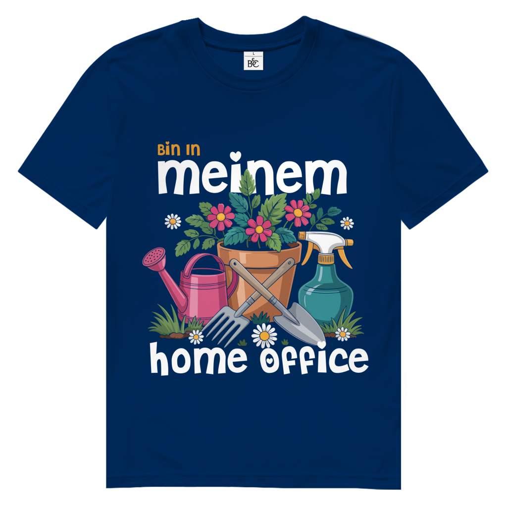 Herren Premium Bio T-Shirt Bin In Meinem Home Office
