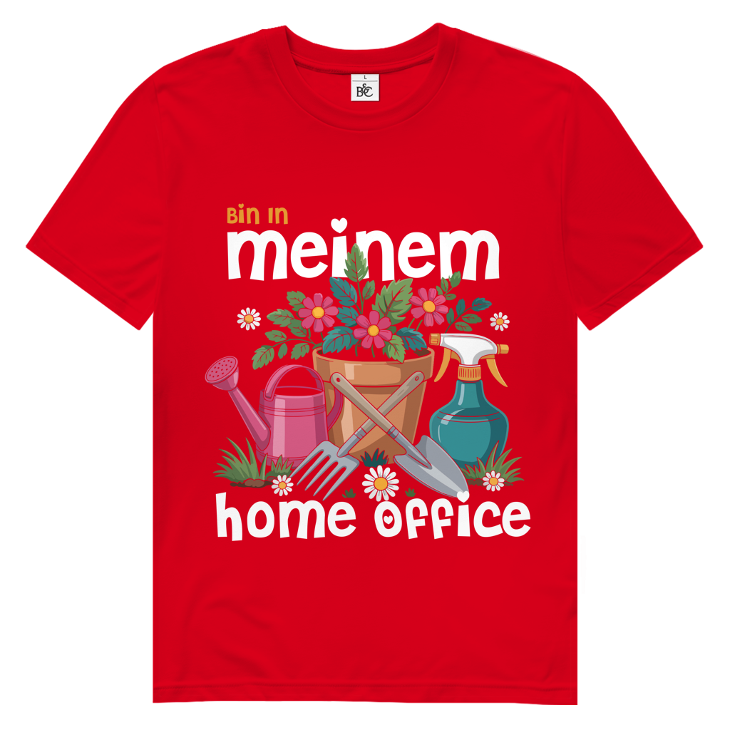 Herren Premium Bio T-Shirt Bin In Meinem Home Office