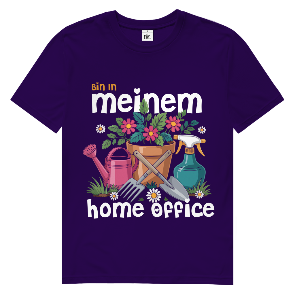 Herren Premium Bio T-Shirt Bin In Meinem Home Office