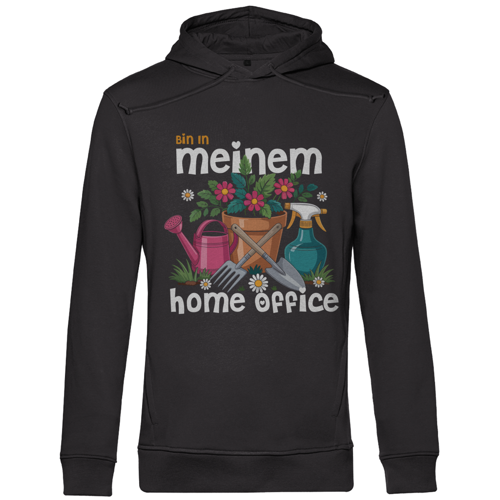 Herren Premium Bio Hoodie Bin In Meinem Home Office