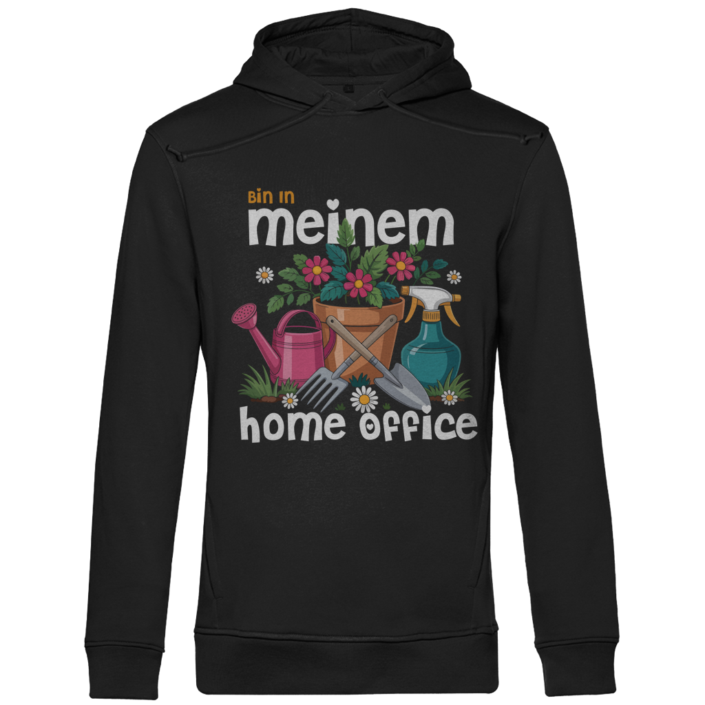 Herren Premium Bio Hoodie Bin In Meinem Home Office