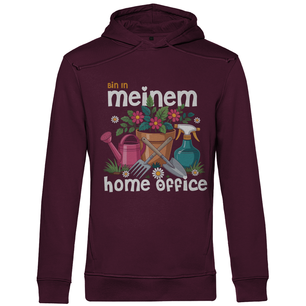 Herren Premium Bio Hoodie Bin In Meinem Home Office