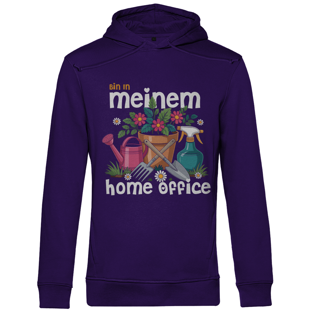 Herren Premium Bio Hoodie Bin In Meinem Home Office