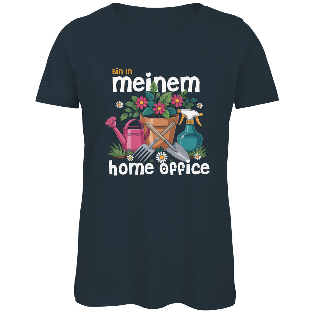 Damen Premium Bio T-Shirt Bin In Meinem Home Office