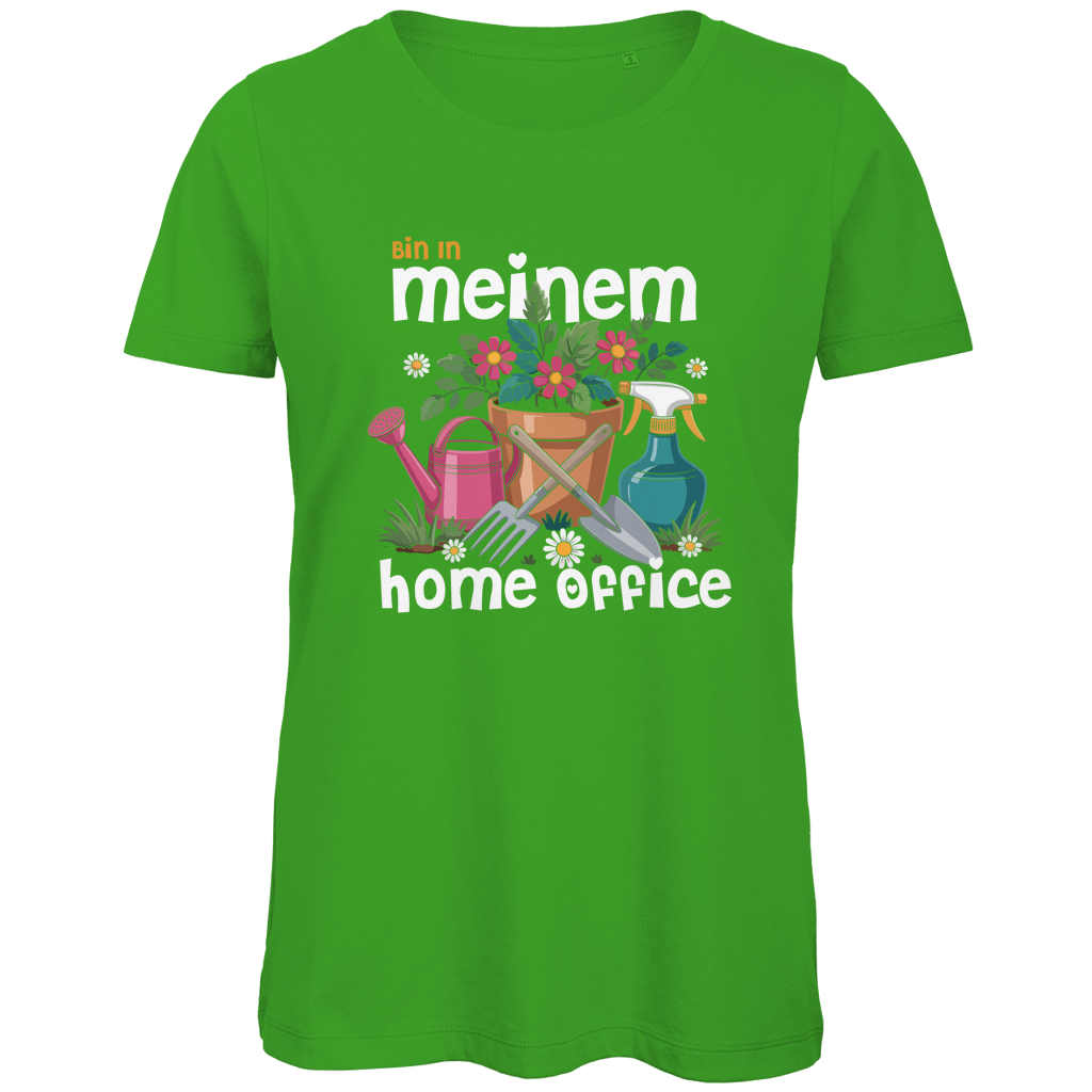 Damen Premium Bio T-Shirt Bin In Meinem Home Office