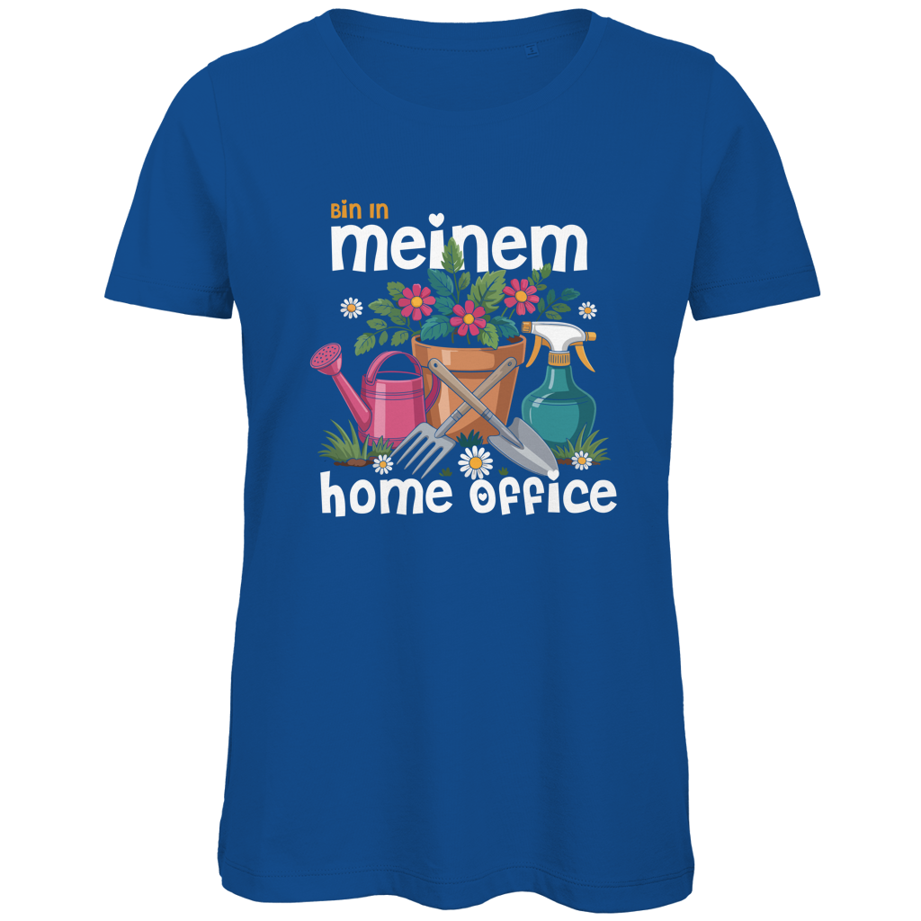 Damen Premium Bio T-Shirt Bin In Meinem Home Office
