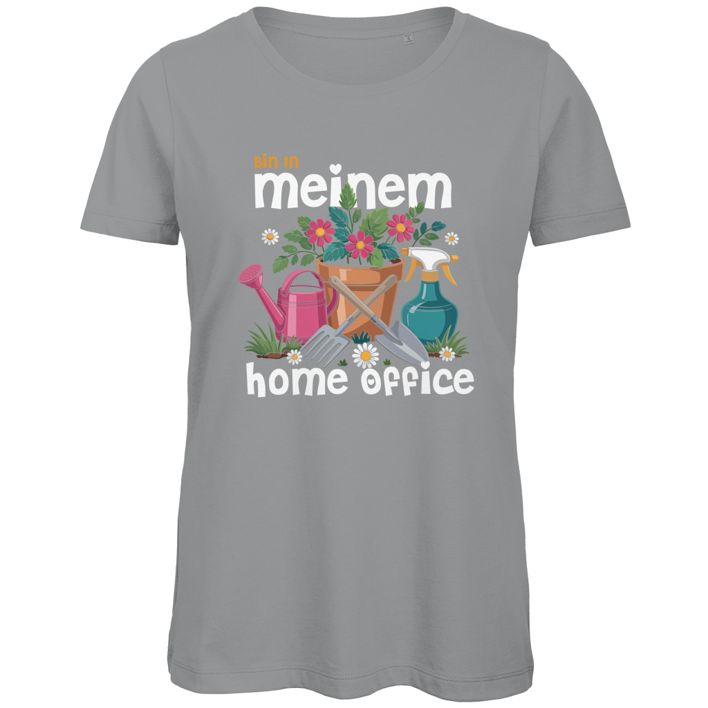 Damen Premium Bio T-Shirt Bin In Meinem Home Office