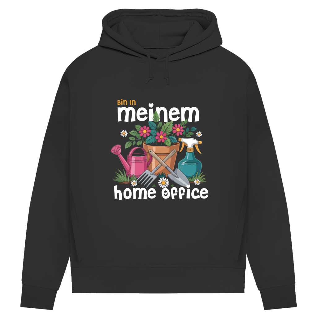 Damen Premium Bio Hoodie Bin In Meinem Home Office