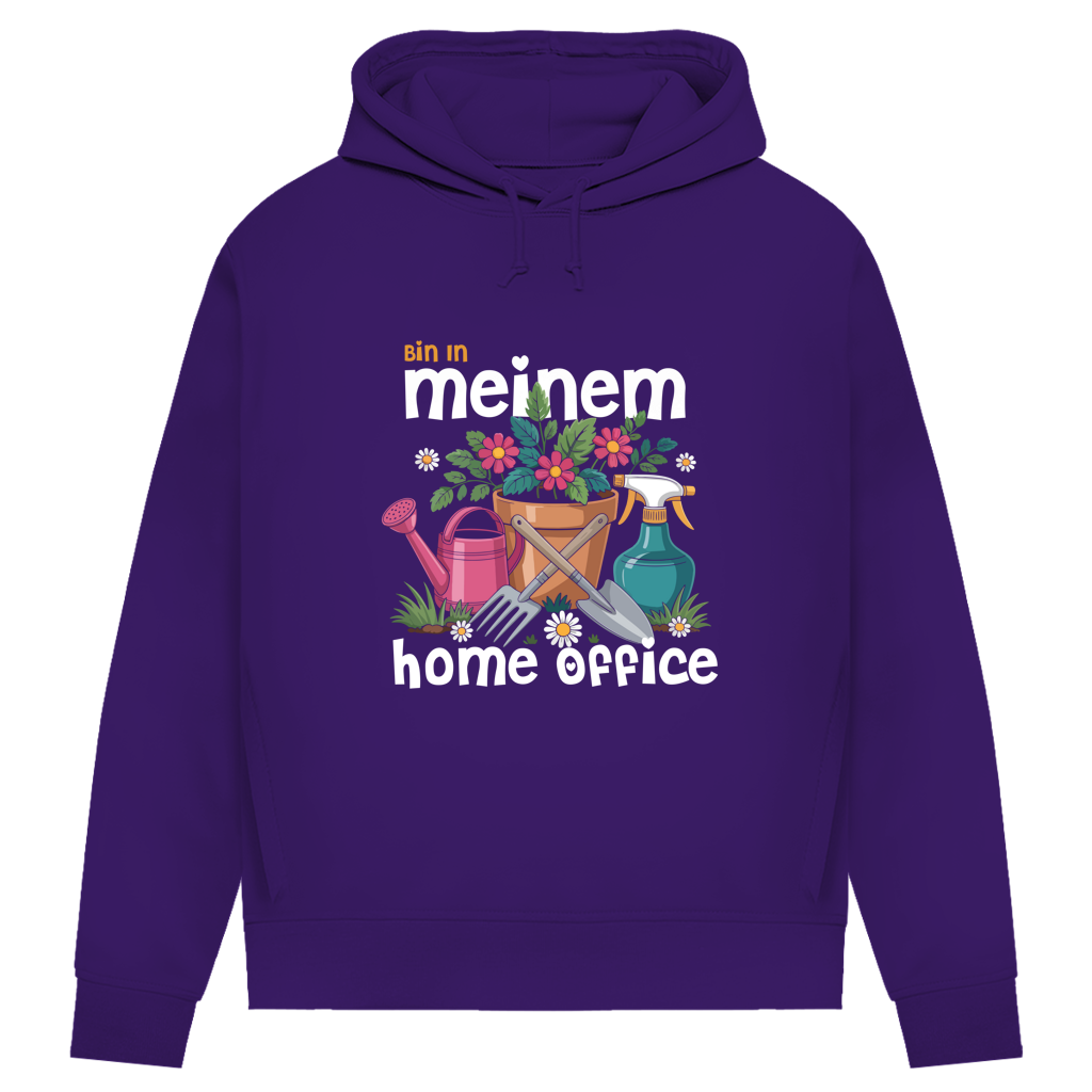Damen Premium Bio Hoodie Bin In Meinem Home Office