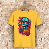 Herren Premium Bio T-Shirt Psychedelic Skull