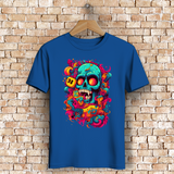 Herren Premium Bio T-Shirt Psychedelic Skull