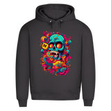 Herren Premium Bio Hoodie Psychedelic Skull