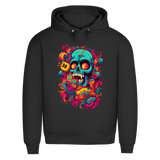 Herren Premium Bio Hoodie Psychedelic Skull