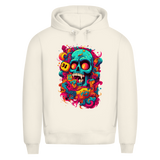 Herren Premium Bio Hoodie Psychedelic Skull
