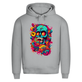Herren Premium Bio Hoodie Psychedelic Skull