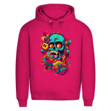 Herren Premium Bio Hoodie Psychedelic Skull