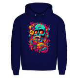 Herren Premium Bio Hoodie Psychedelic Skull