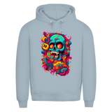 Herren Premium Bio Hoodie Psychedelic Skull