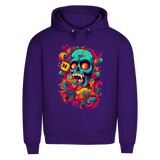 Herren Premium Bio Hoodie Psychedelic Skull