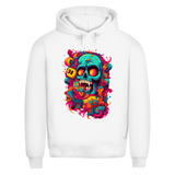 Herren Premium Bio Hoodie Psychedelic Skull