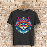 Herren Premium Bio T-Shirt Mandala Cat