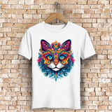 Herren Premium Bio T-Shirt Mandala Cat