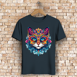 Herren Premium Bio T-Shirt Mandala Cat