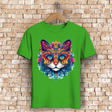 Herren Premium Bio T-Shirt Mandala Cat