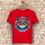 Herren Premium Bio T-Shirt Mandala Cat
