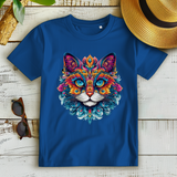 Damen Premium Bio T-Shirt Mandala Cat