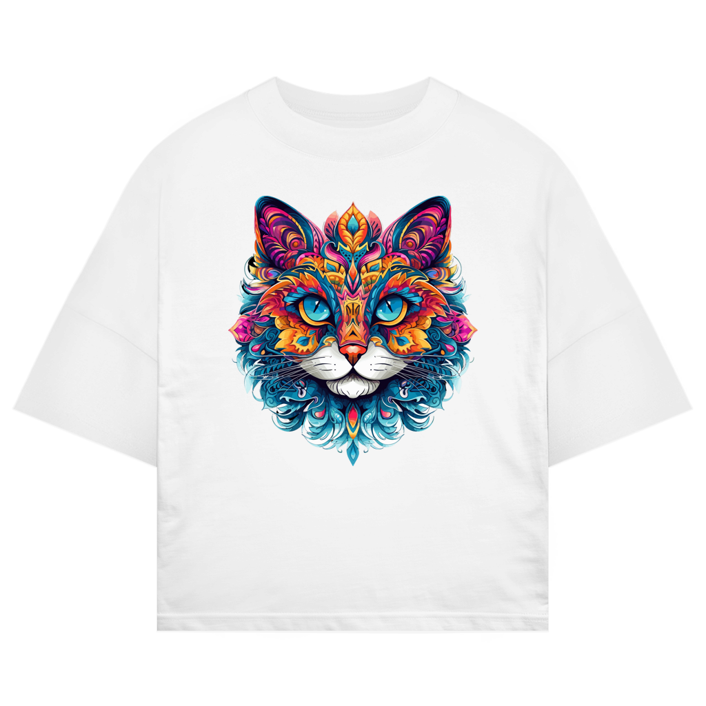 ST/ST Oversize T-Shirt Mandala Cat