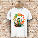 Herren Premium Bio T-Shirt Psychedelic Frog