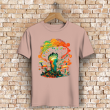 Herren Premium Bio T-Shirt Psychedelic Frog