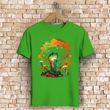 Herren Premium Bio T-Shirt Psychedelic Frog