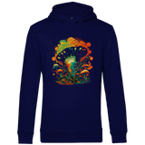 Herren Premium Bio Hoodie Psychedelic Frog