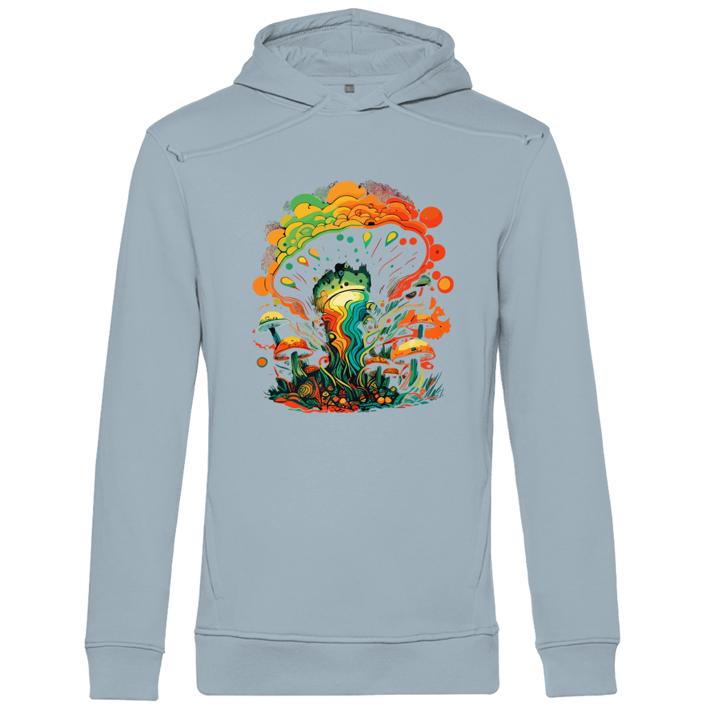 Herren Premium Bio Hoodie Psychedelic Frog