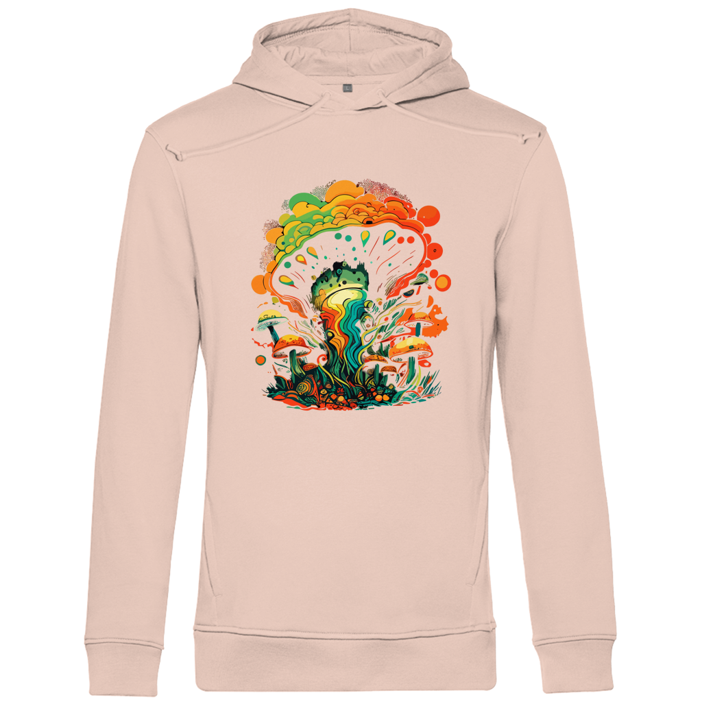 Herren Premium Bio Hoodie Psychedelic Frog