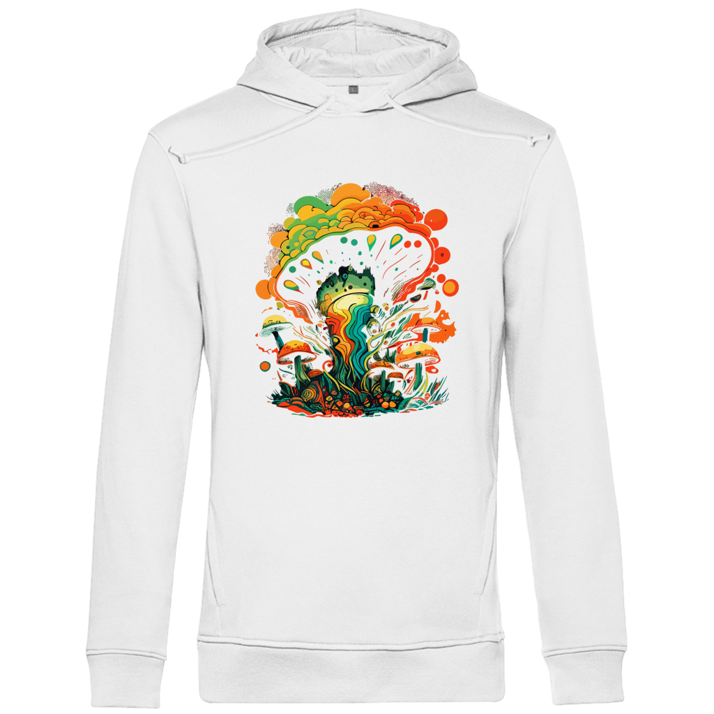 Herren Premium Bio Hoodie Psychedelic Frog